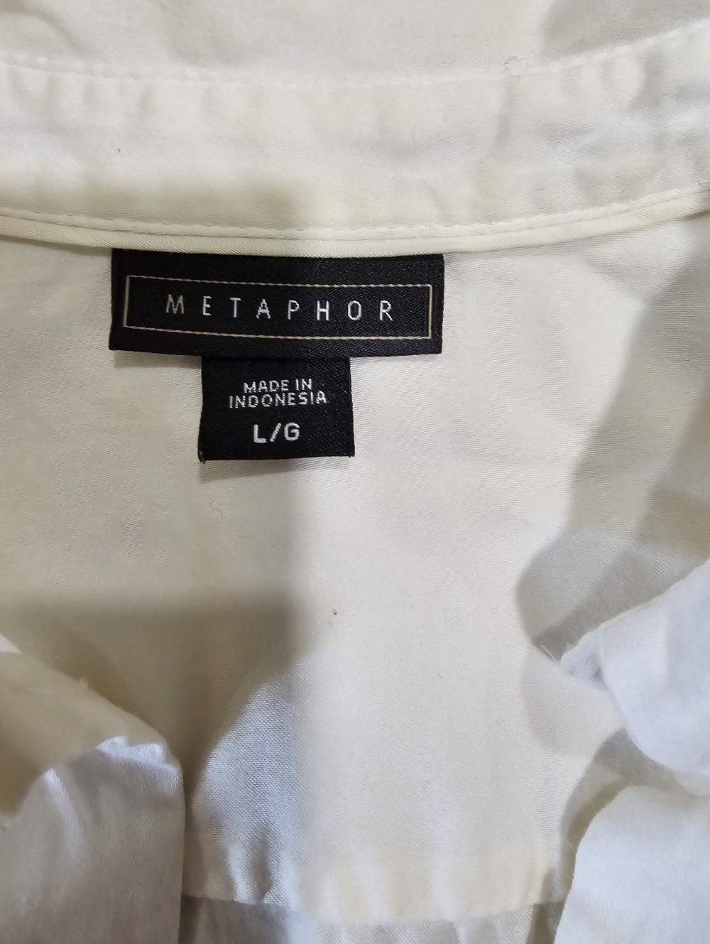 Metaphor White Button-Up Shirt - Picture 2 of 5